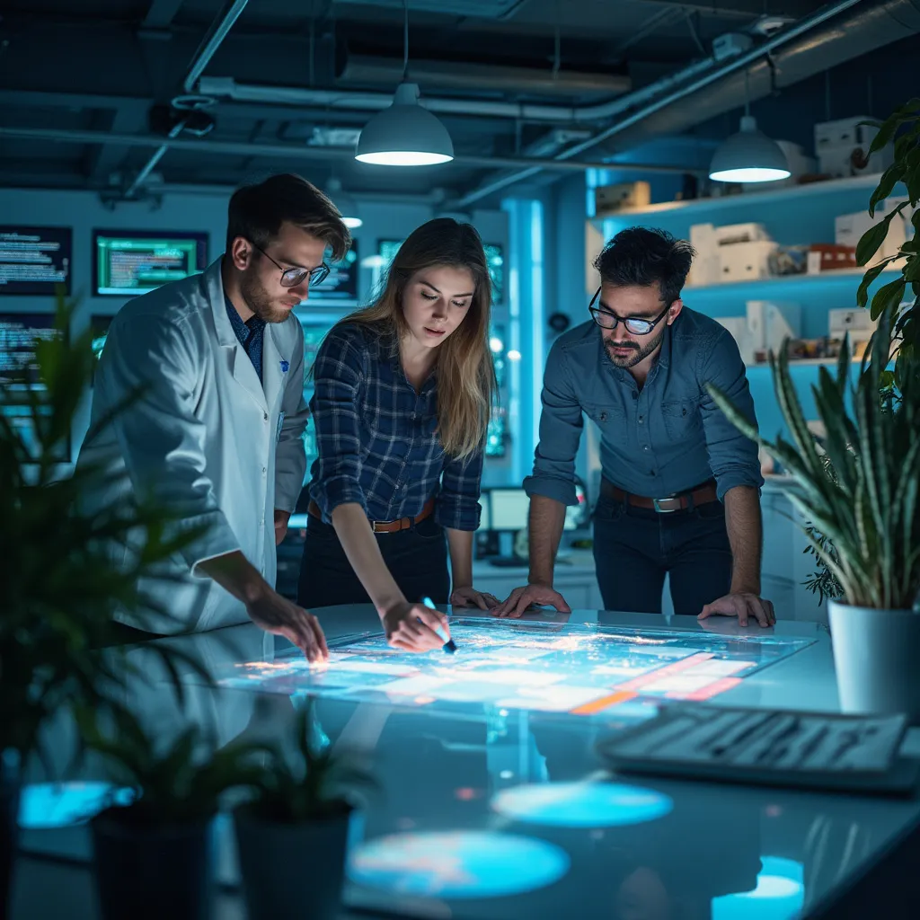 Equipo de investigación trabajando en la recopilación de historias